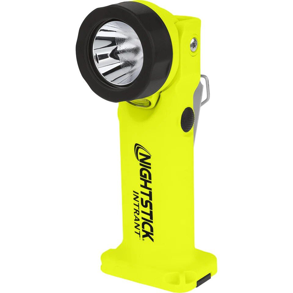 Nightstick INTRANT Intrinsically Safe Dual-Light Angle Light in Green features a pivoting head